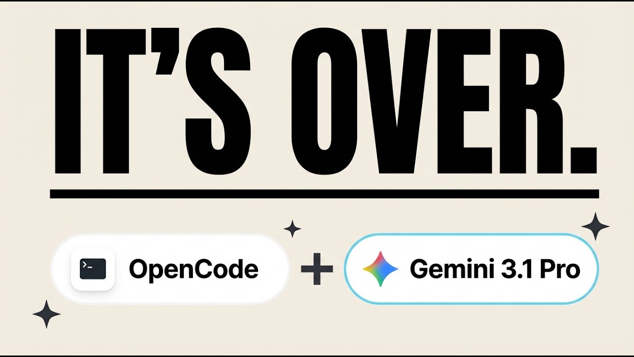 Gemini 3.1 Pro + OpenCode Just Changed EVERYTHING