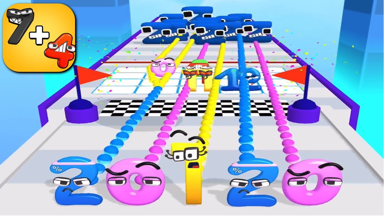 Satisfying Mobile Games : Number lore, Number Leveling  | Android & iOS game abcdefghijklmn WMWQ2650