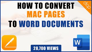 Convert Mac Pages to Microsoft Word Document Tutorial