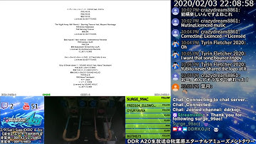 [DDR A20] エアタワ生放送 2020/02/03