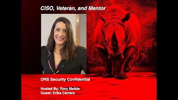 Erika Carrara- Veteran, CISO, Mentor, and C-Suite Executive