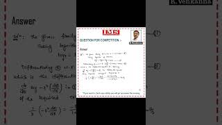 Ans.47 IMS (Institute of Mathematical Sciences) New Delhi #ias #education #ifos #maths #upsc #exam