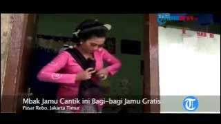 Pedangdut Sekaligus Penjual Jamu Gendong Cantik Ini Bagikan Jamu Gratis di Hari Kartini