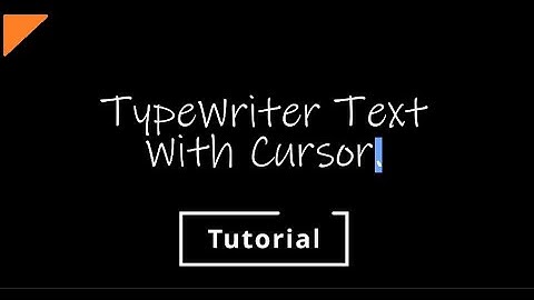 Typewriter Text With Cursor Effect | Davinci Resolve | Tutorial