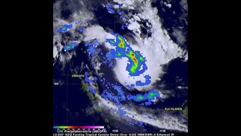 NASA Measures Rainfall Rates in Tropical Cyclone Donna