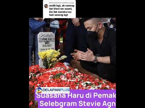 Terharu Melihat Anak Dan Suami Stevie Agnecya Mengecup Kepergian Sang Istri.#Delapanplus.com