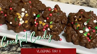 Crockpot Candy | Chocolate Peanut Clusters | Crockpot Recipes | Holiday Desserts