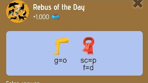 Rebus Of The Day Zoo 25 January | Zoo Rebus Of The Day | Riddle Of The Day Zoo 25 January