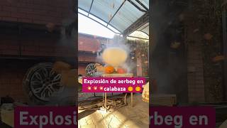 Explosión de aerbeg en calabaza #halloween #rusia #mexicohoy #mexico #argentina #españa  #rusiahoy