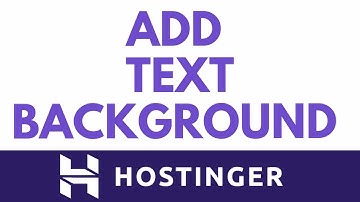 Add Text Background Easily In Hostinger Website Builder