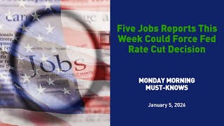 Five Jobs Reports This Week Could Force Fed Rate Cut Decision
