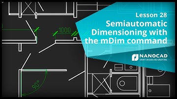 Semiautomatic Dimensioning With the mDim Command - Lesson 28