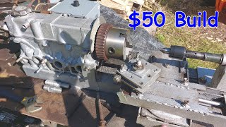 I Built a Homemade Mini Metal Lathe from Scrap [ Howto ]