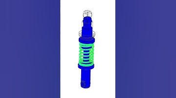Shock Absorber Simulation in ANSYS | Suspension Analysis & Stress Results 🔧🚗 | #shorts | DEVELOPMECH