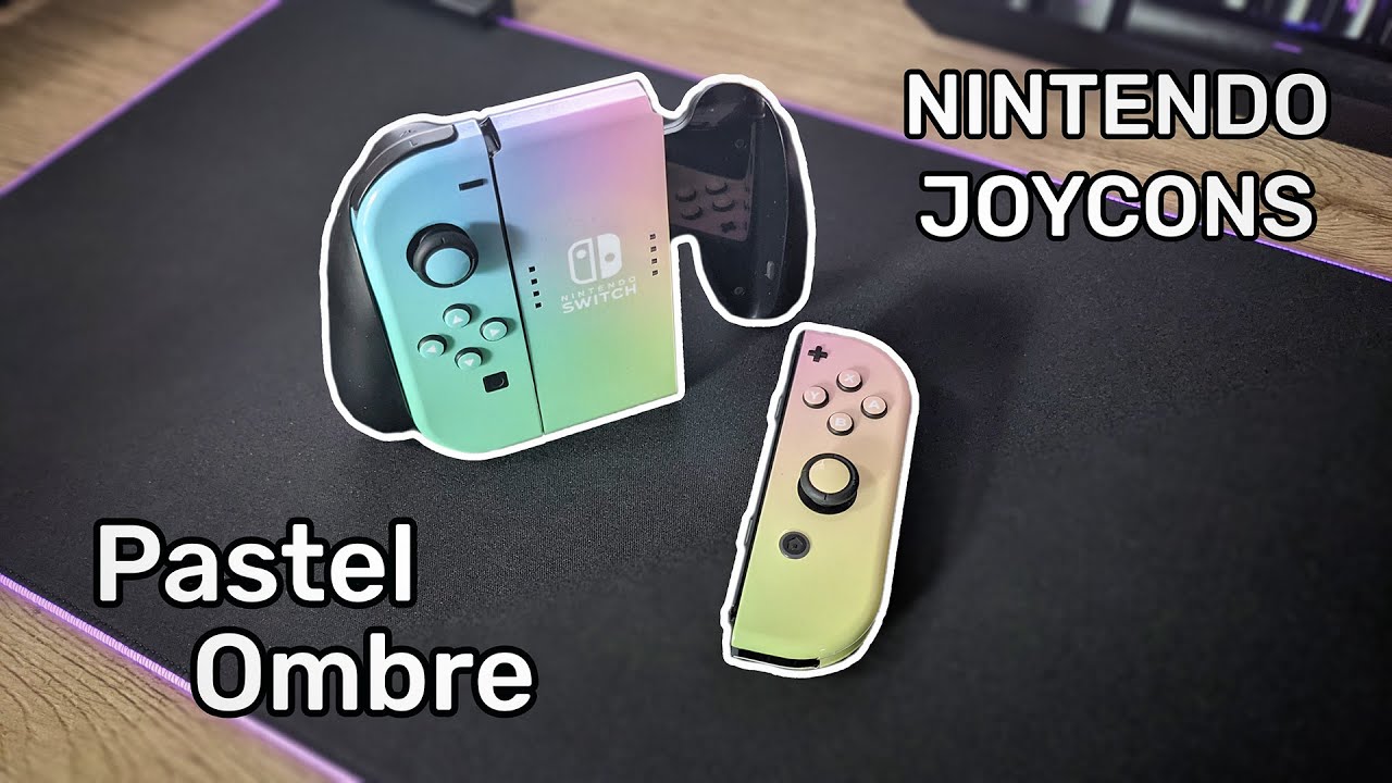 Nintendo Switch Pastel Joycons [Full Wrap Skin Install] YouTube
