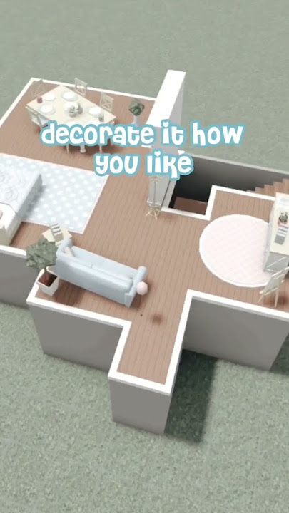 How to make a 2 story house with no game pass in bloxburg #shorts #roblox #bloxburg