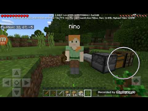 Minecraft survival #1  მეგობარ ნინისთან ერთად