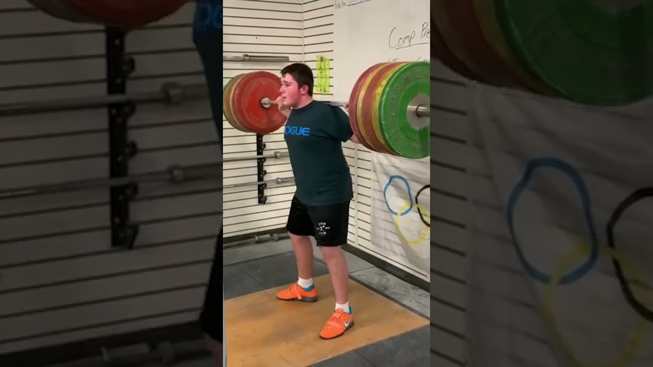 13 Year Old Kid SQUATS 440 Pounds Like Its NOTHING Shorts