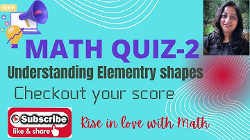 #Math  Quiz | understanding Elementary shapes | Grade 6 math quiz| math question |#mcq | #numericals