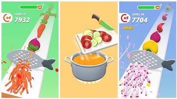 Perfect Slices- all level gameplay Android,ios (Level-36-40)