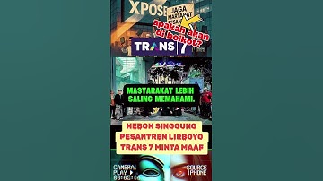 HEBOH SINGGUNG PESANTREN LIRBOYO || TRANS 7 MINTA MAAF #trans7official #pesantren #beritaterkini