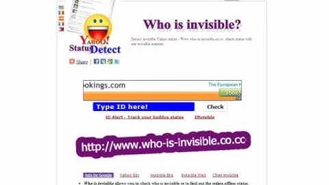 How to detect invisible users on yahoo messenger