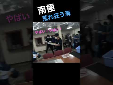 揺れすぎて食事できない！南極観測船しらせ #shorts #フジテレビ #しらせ #南極＃食堂