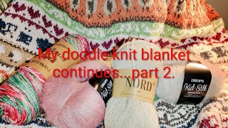Information #Vlog 10 21st April 2026 OODLES OF DOODLES  My doodle blanket knit Journey continues... part 2. Update