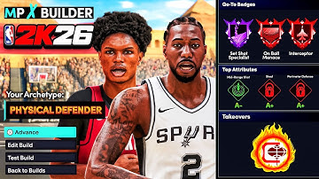 BEST LOCKDOWN DEFENDER BUILD will BREAK NBA 2K26! DEMIGOD 6’6 LOCKDOWN 