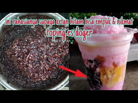 Resep Es Doger Ketan Hitam