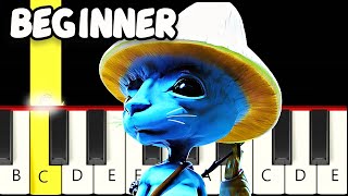 We Live, We Love, We Lie (Smurf Cat) - Fast and Slow (Easy) Piano Tutorial - Beginner