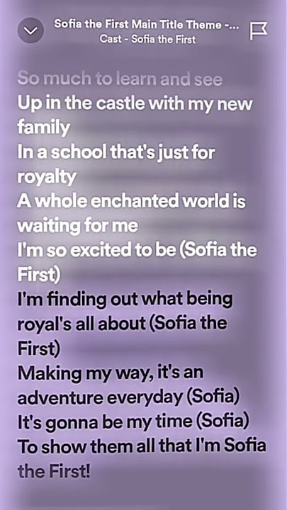 I was a girl in the village doing alright...#sofia #lyrics