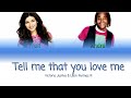 Tell me that you love me (Victoria Justice & Leon thomas III) Color coded lyrics