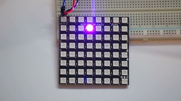 WS2812 LED panel Linux Kernel driver showcase