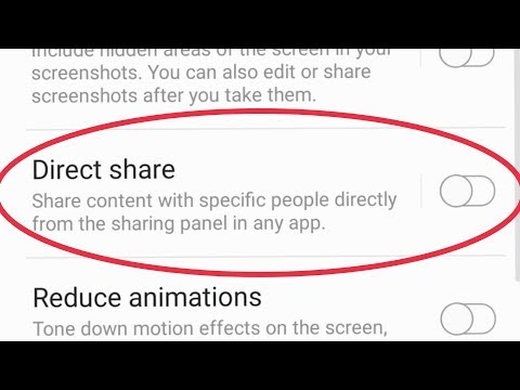 Direct Share settings in Samsung Galaxy S9 hqdefault