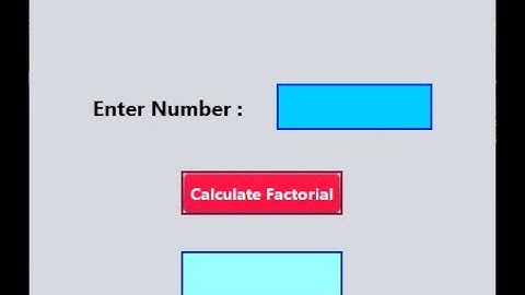 Q30 Java Pratical - GUI Factorial Calculator