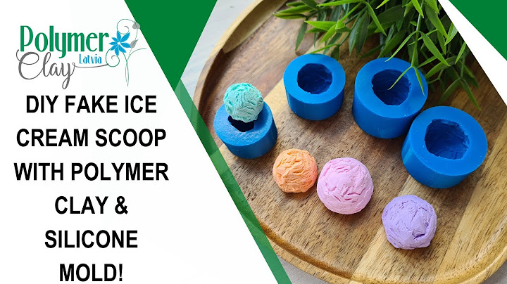 DIY Fake Ice Cream Scoop with Polymer Clay & Silicone Mold!
