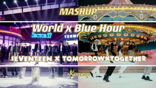 Seventeen Txt - World X Blue Hour Mashup