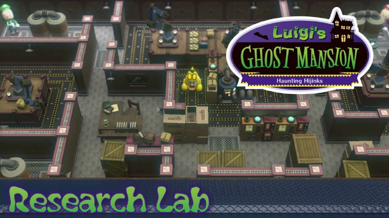 Nintendo Land: Luigi's Ghost Mansion - Research Lab (4 Players) - YouTube