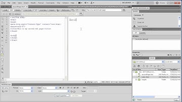 Dreamweaver: Linking HTML Pages, Putting Content in HTML Pages
