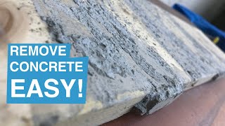 3 EASY Ways to Remove Concrete from Wood | How to