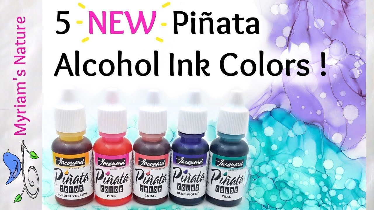 129] Meet the NEW Piñata ALCOHOL INK Colors - Fun & Easy Technique and a  Show & Tell 