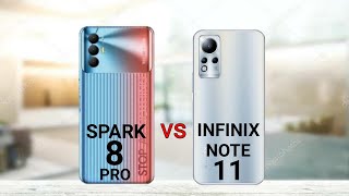 Tecno Spark 8 Pro vs Infinix Note 11