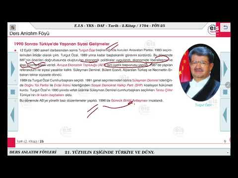 Tarih 2  - 21. Yüzyılın Eşiğinde Türkiye Ve Dünya 1 ⏳