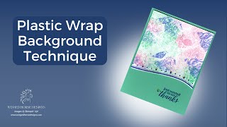 Plastic Wrap Background Technique