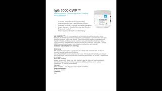 IgG 2000 CWP™ by Xymogen | Auburn Naturopathic Medicine Products