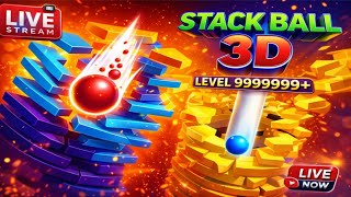 One Ball. One Tower. Endless Pressure😟| LIVE Stack Ball 3D | P2 screenshot 2
