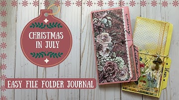 Tutorial voor een eenvoudig mapdagboek (winactie afgelopen) #christmasinjuly