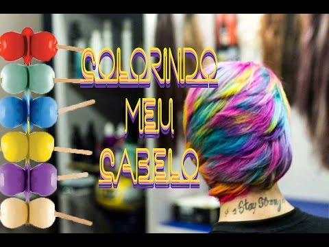 rainbown hair (multi coloração) no cabelo de jhessie colors rainbown hair (multi coloração) no cabelo de jhessie colors