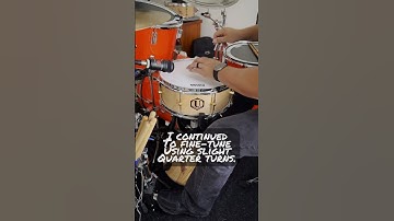 How do you get this kind of snare drum sound? #shorts #short #snaredrum #snare #sound #tune #tuning